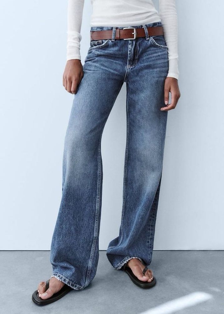 Zara TRF Mid Waist Denim