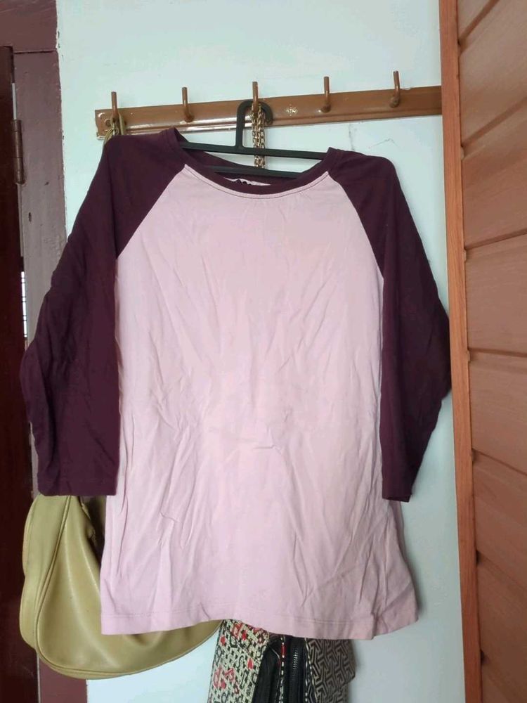 Two-Tone Casual T-Shirt