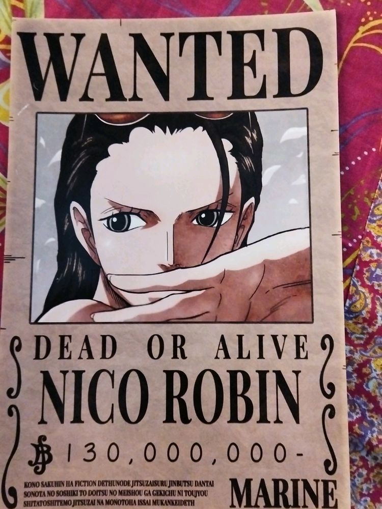 Nico Robin Wanted Poster