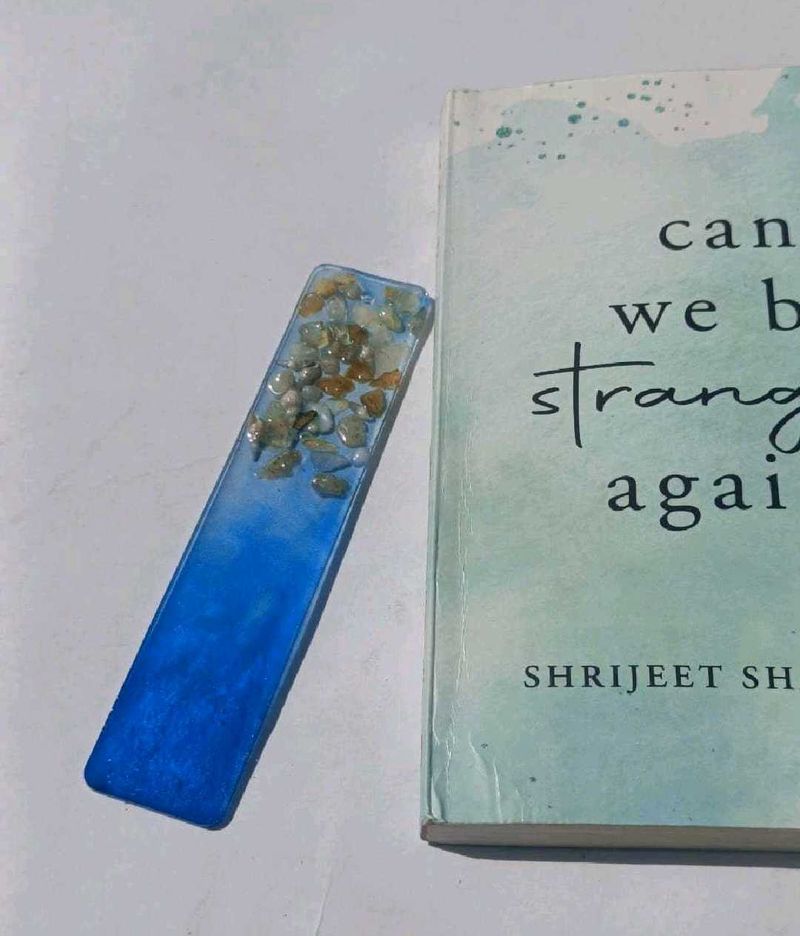 beach theme resin bookmark