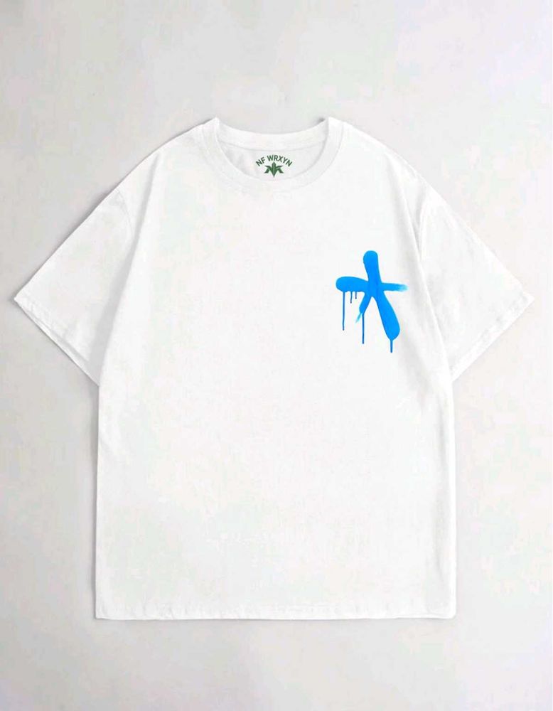 Round neck oversized tee