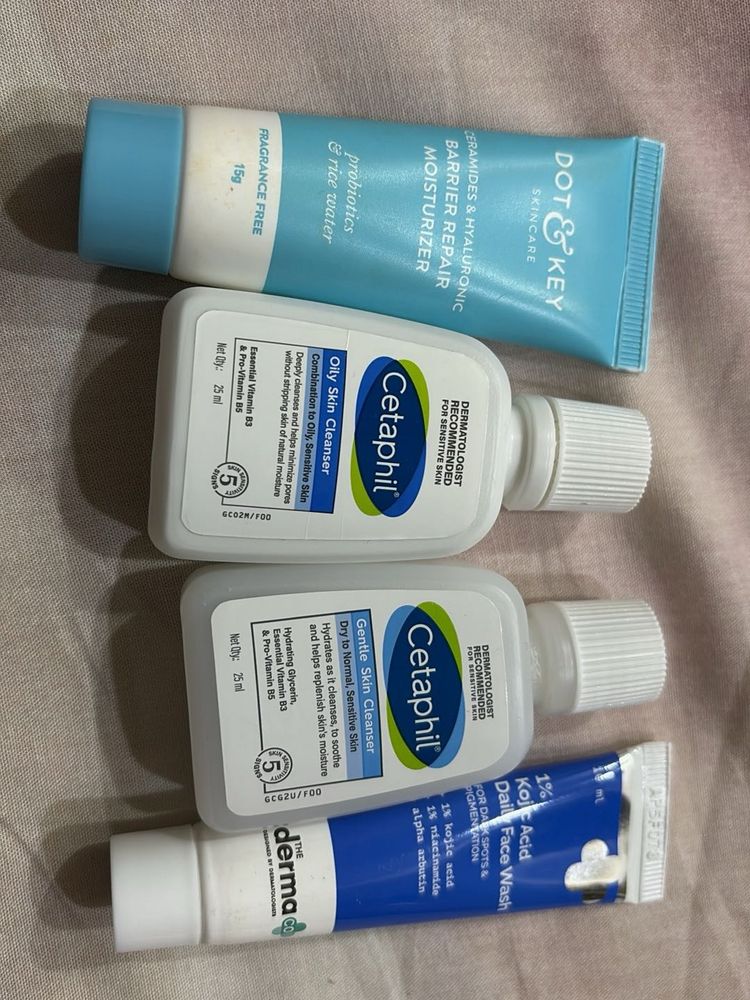 Skincare Bundle - Dot &amp; Key, Cetaphil, Derma