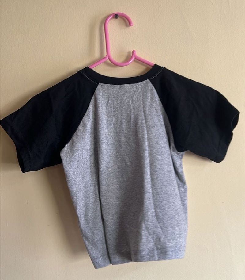 Gray &amp; Black T-Shirt