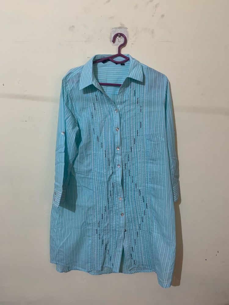 Women’s Blue Shirt Kurta