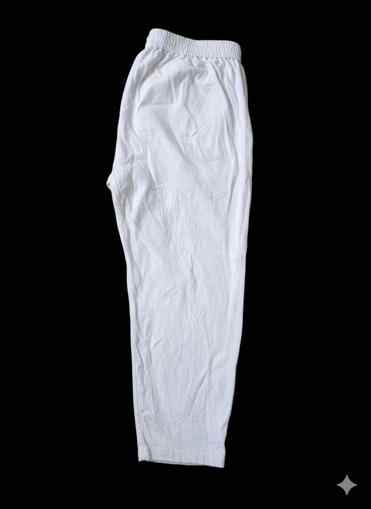 White Casual Pants