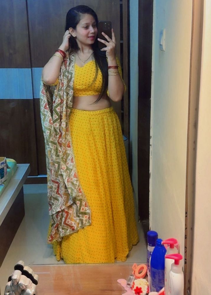 Yellow Lehenga Choli Set