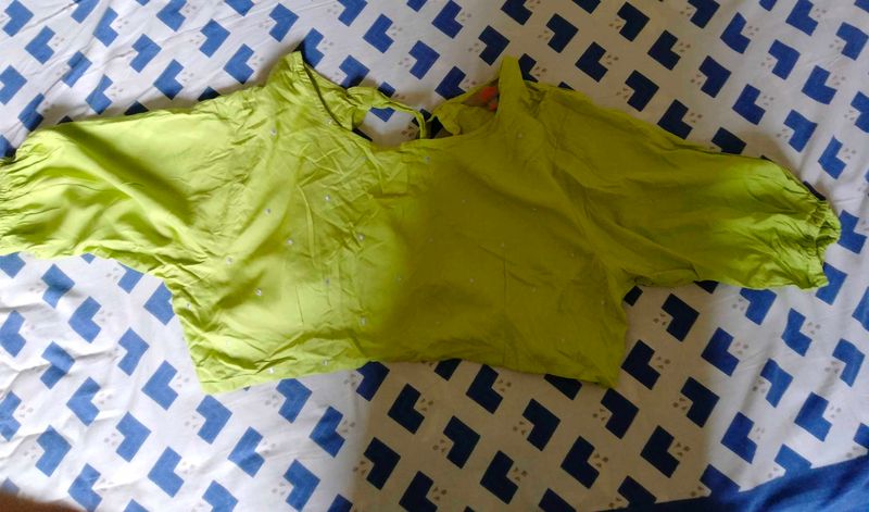 Anouk Green Colour top type Blouse