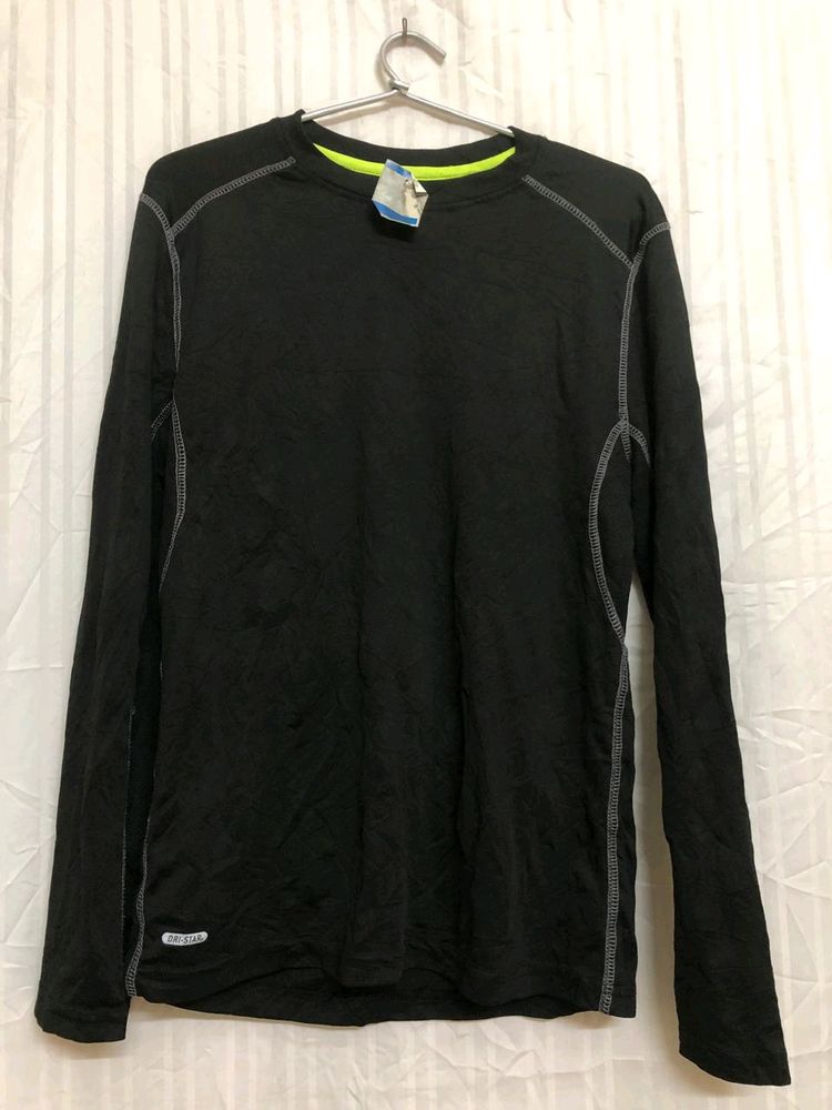 5 star Black Long Sleeve T Shirt