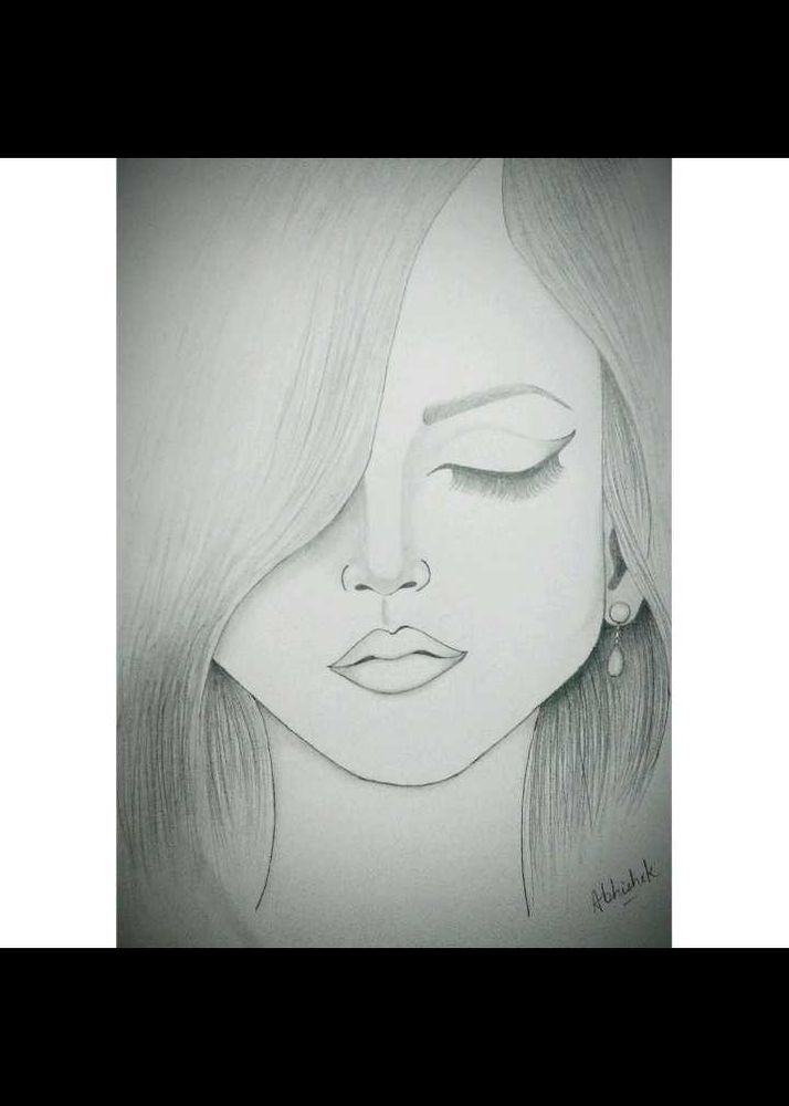 Pencil Artwork  (Girl Potrait)