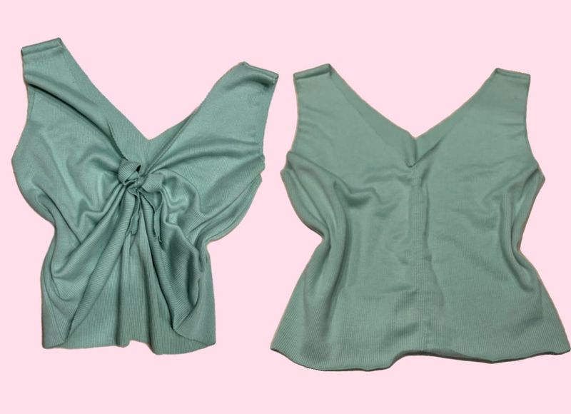 Green Sleeveless Top