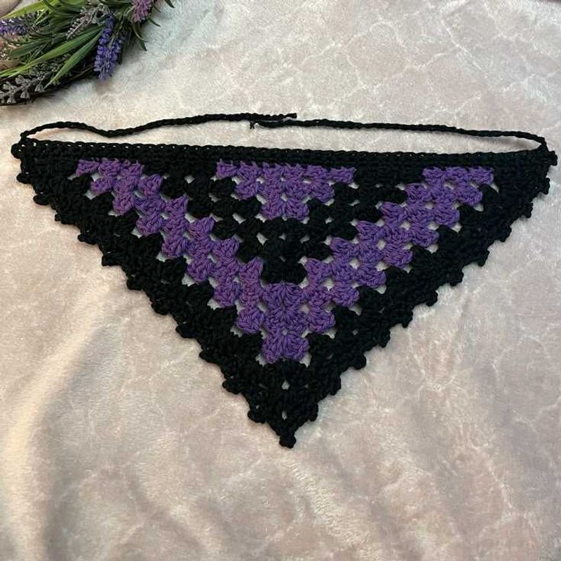 Crochet Knit Bandana