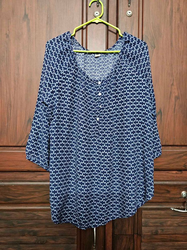 Patterned Blouse womens top