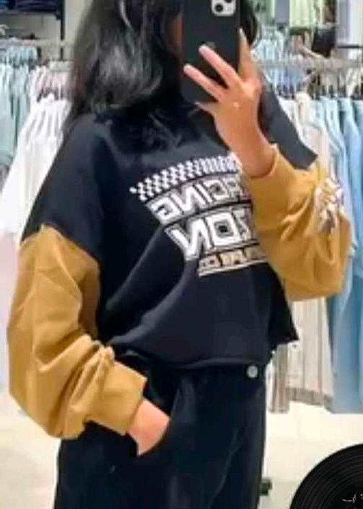 RACING Oversized Colorblock Sweatshirt