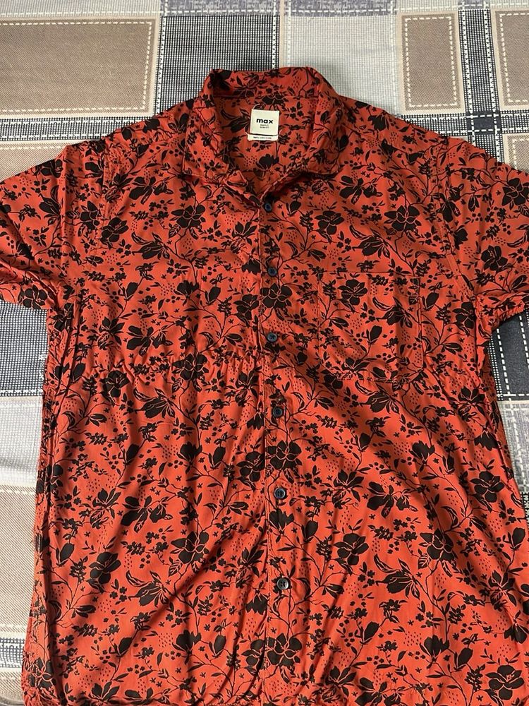 Floral Print Short Sleeve Shirt