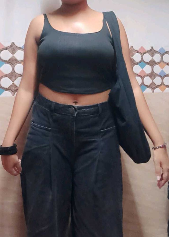 Black Crop Top