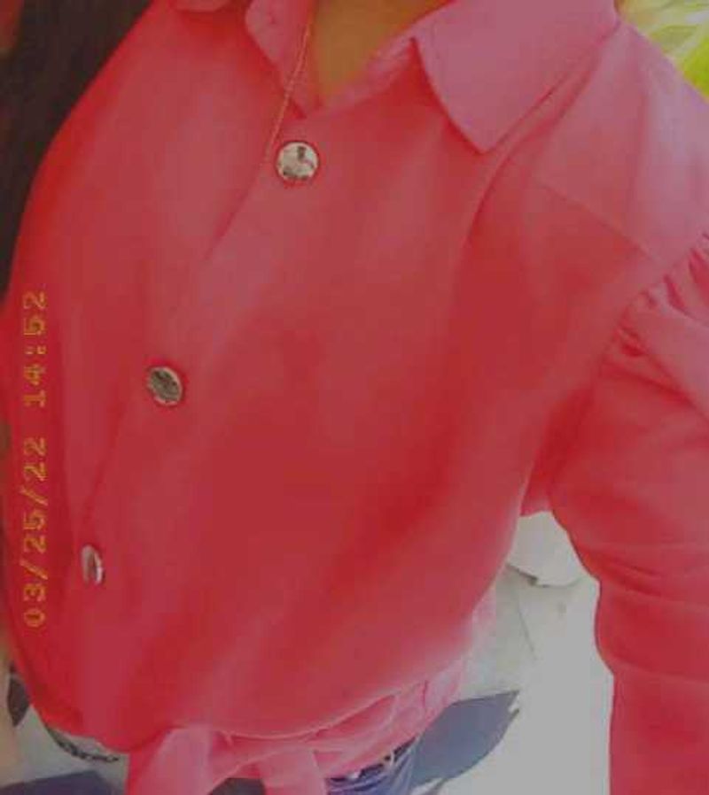 Cute Pink Button-Down Shirt