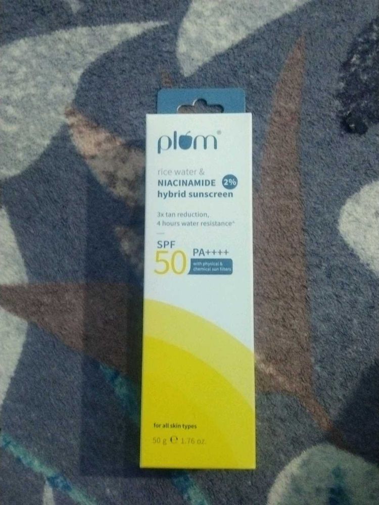 Plum Rice Water Sunscreen SPF 50