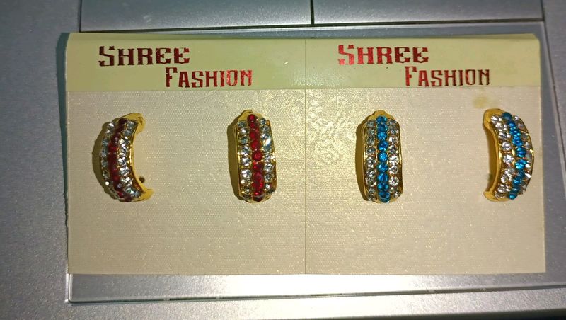 Beautiful Earring Set (Pair Of 2) New One