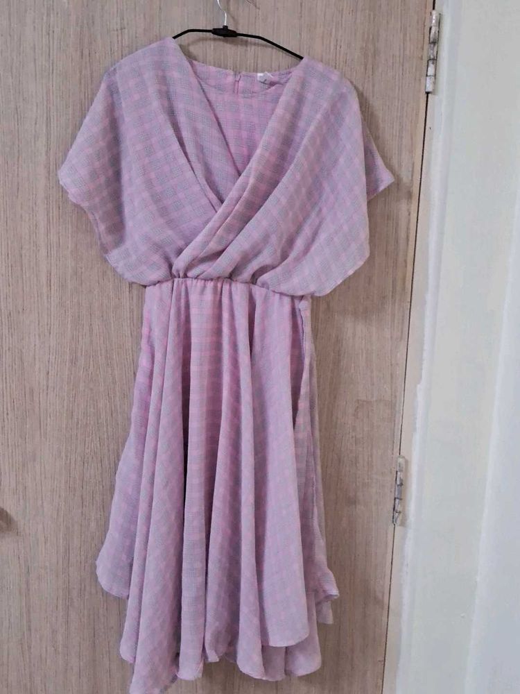 Women Fit And Flare Pink Dress