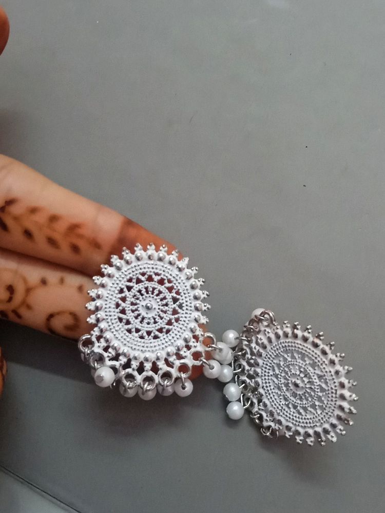 White Earrings
