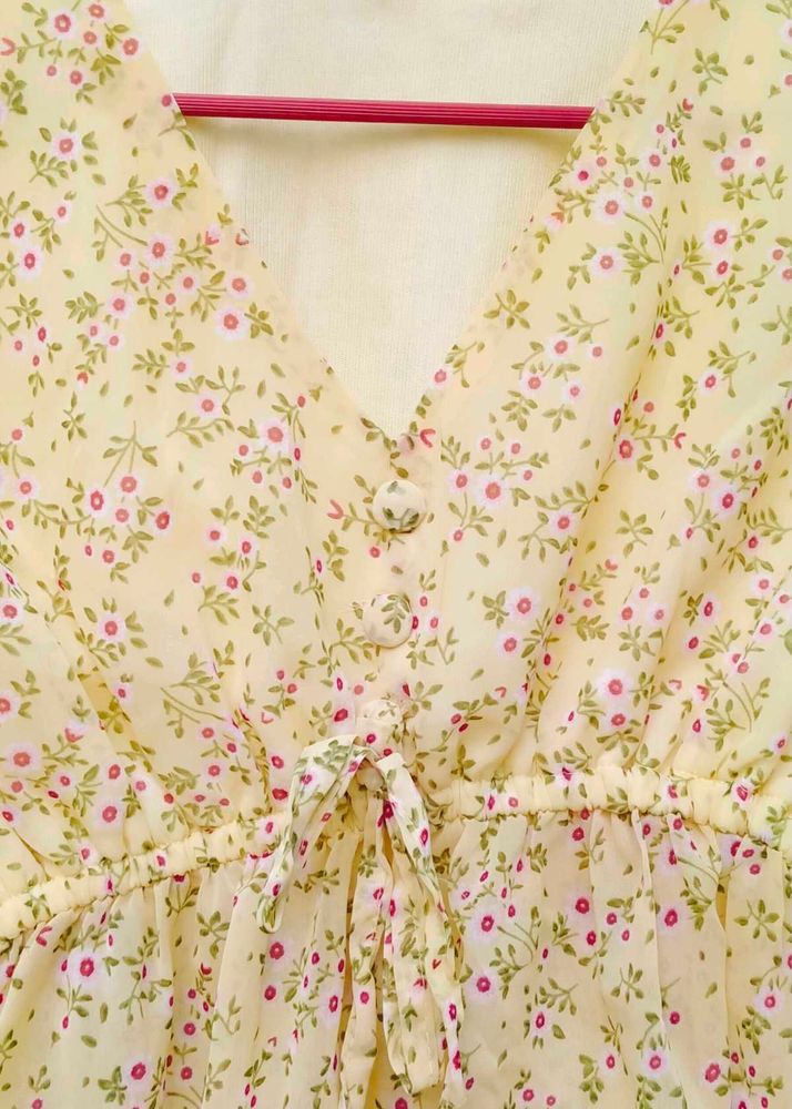 Yellow korean top