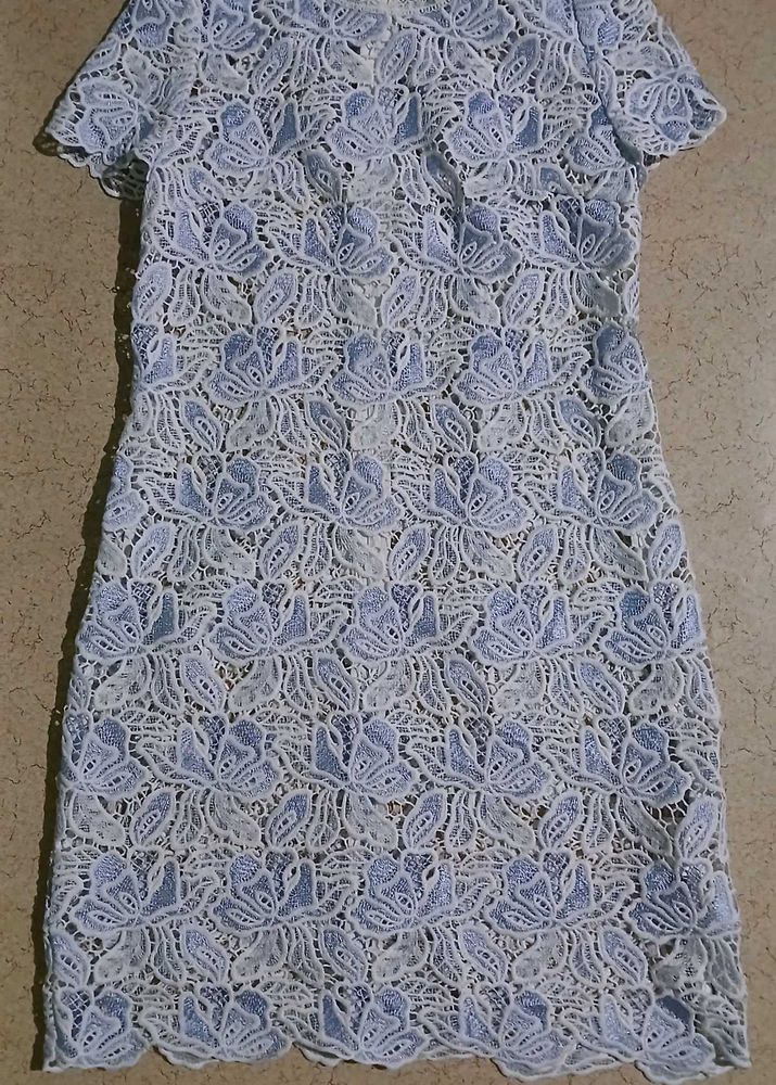 Lace Overlay Dress