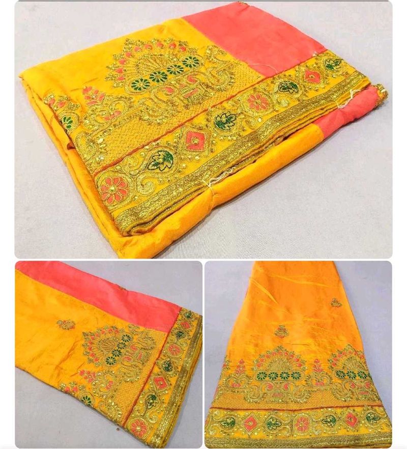 new  Rajashthani Design wedding silk saree 💕💕