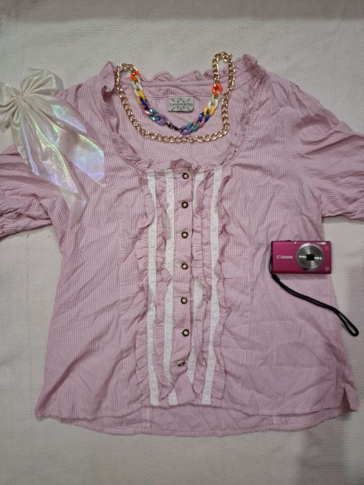 Pink Korean Shirt