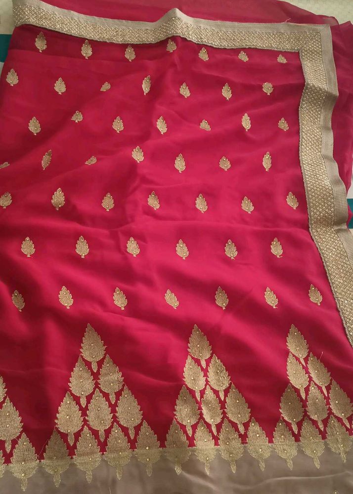 Elegant Pink Saree