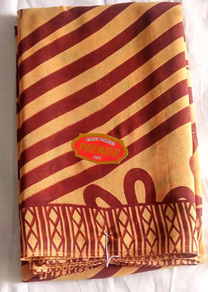 Vintage Striped Saree