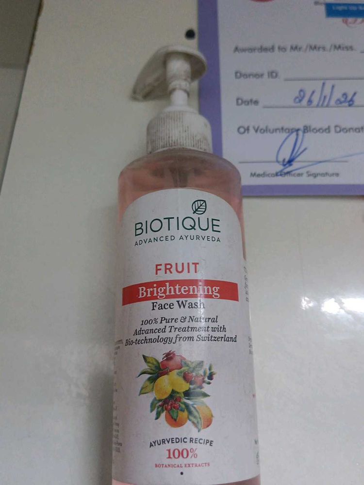 Biotique Fruit Brightening Face Wash