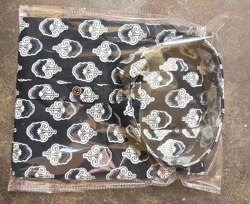 Men’s Sanganeri Block Print Shirt – 100% Cotton |