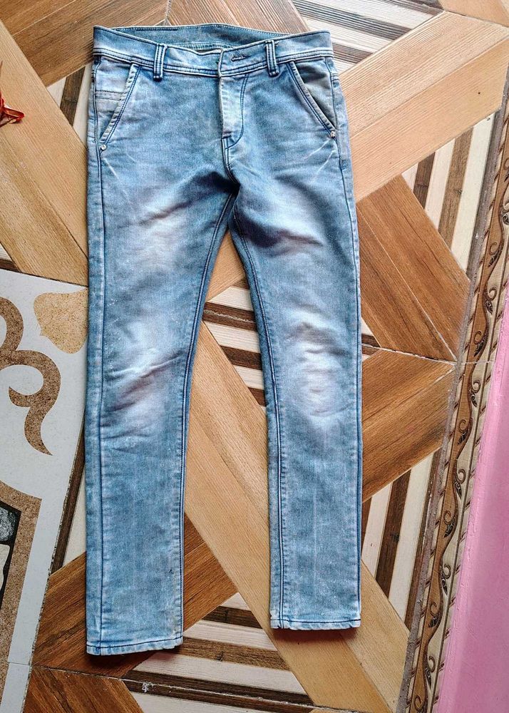 Acid Wash Denim Jeans