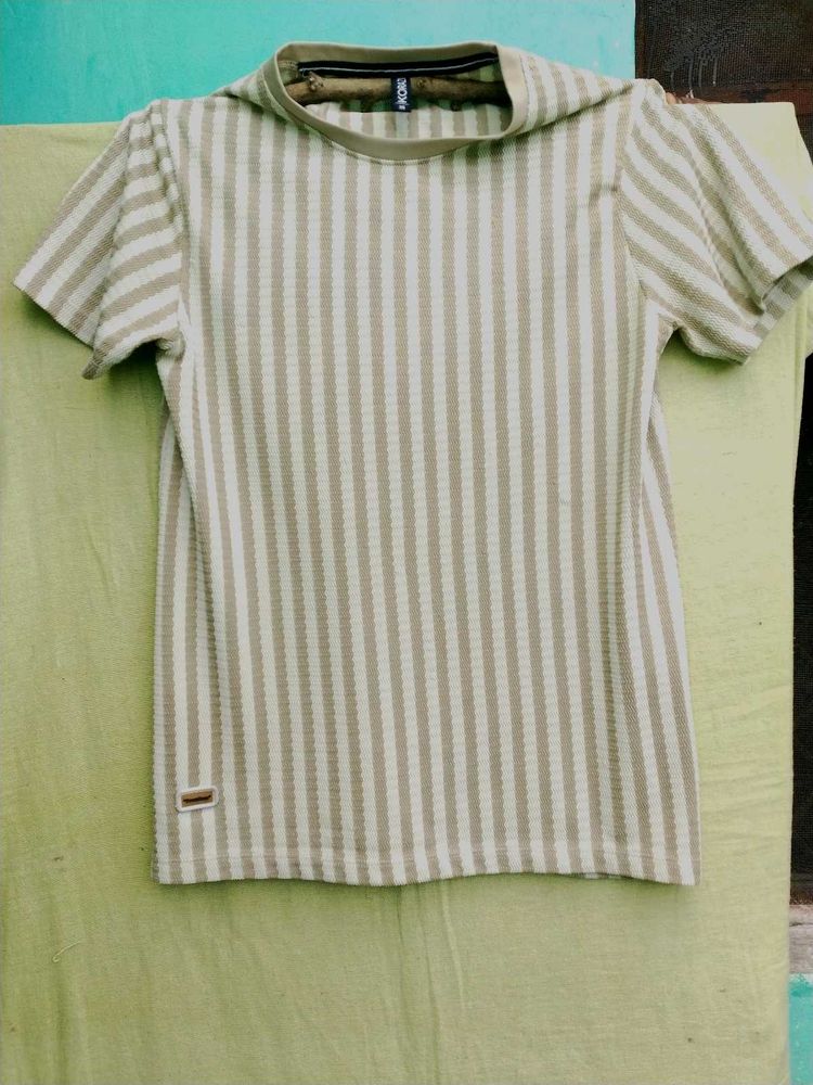 KORAZI Premium Striped Half Sleeve T-shirt Size 36