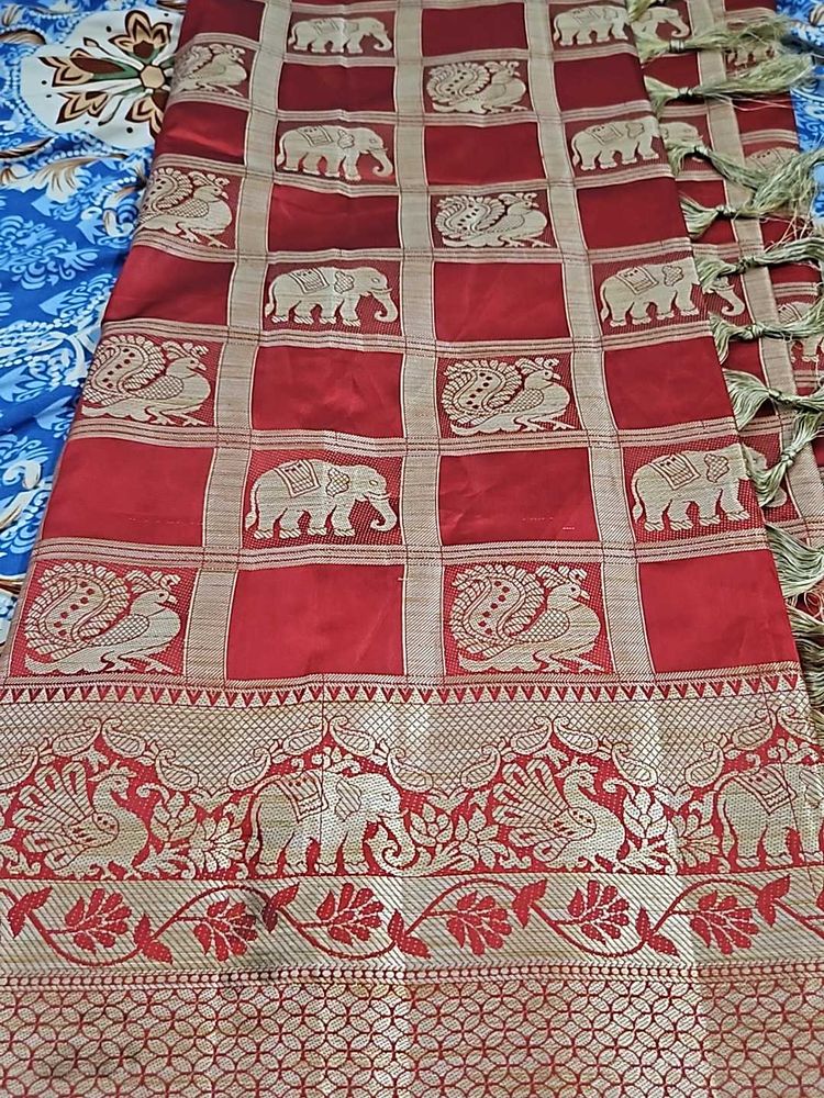 Banarasi Silk  With  Blouse