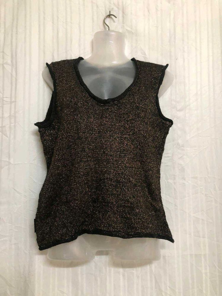 Dkny Jeans Black Sleeveless Top