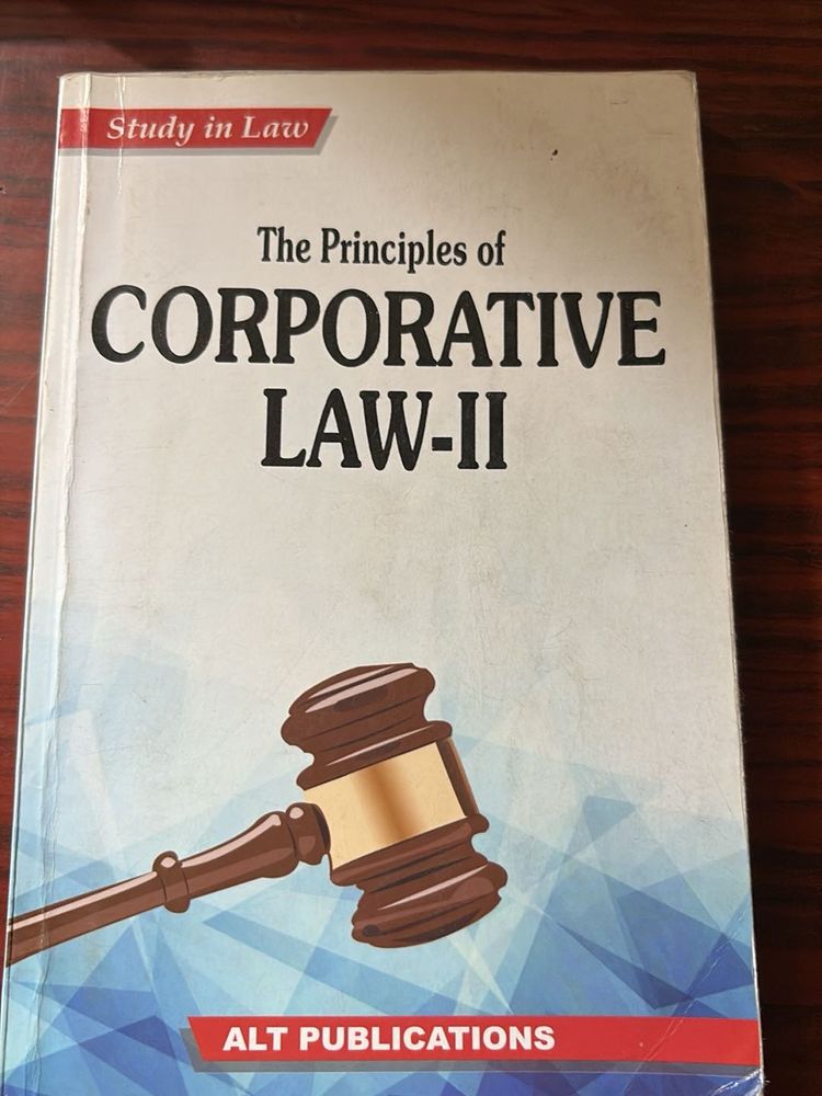 Corporate Law-II Textbook