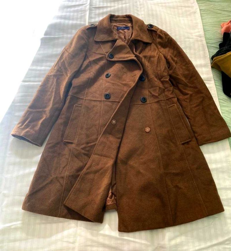 Elegant Brown Trench Coat