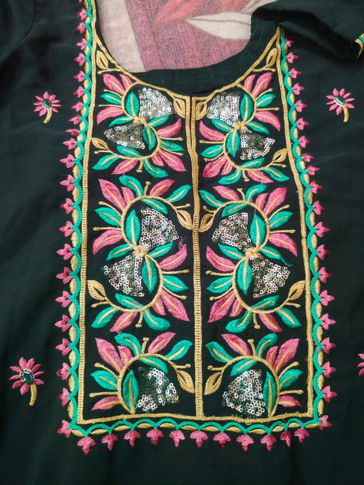 Embroidered Kurti Top