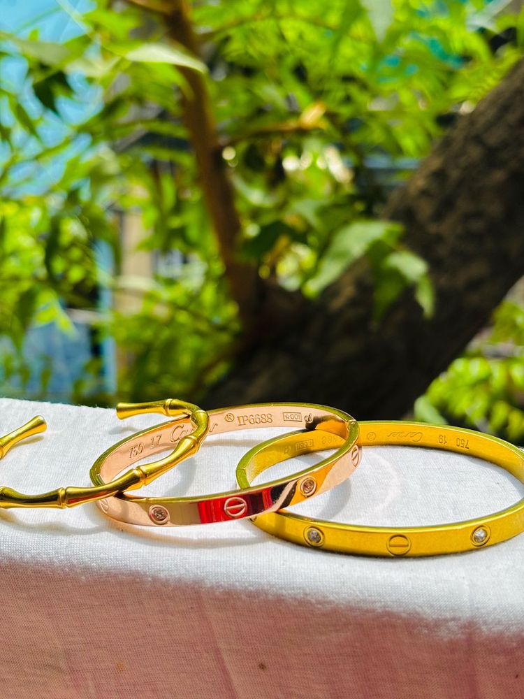 Anti-Tarnish Cartier Design gold Plated Bracelets