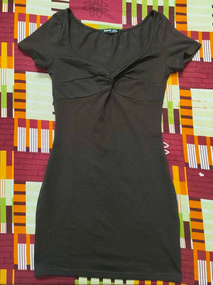 Shein S size Brown Bodycon Mini Dress