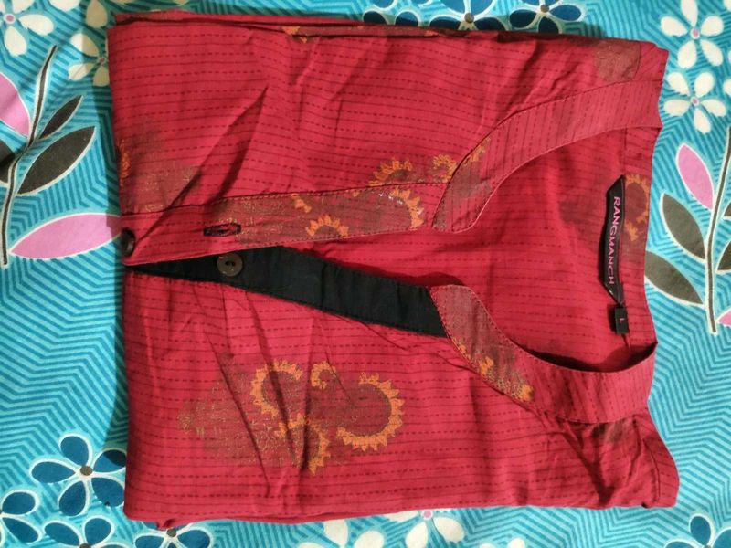 Vibrant Red Kurti♥
