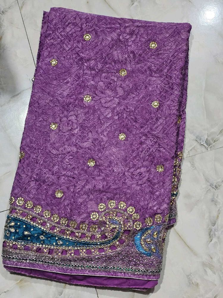 Elegant Purple Saree