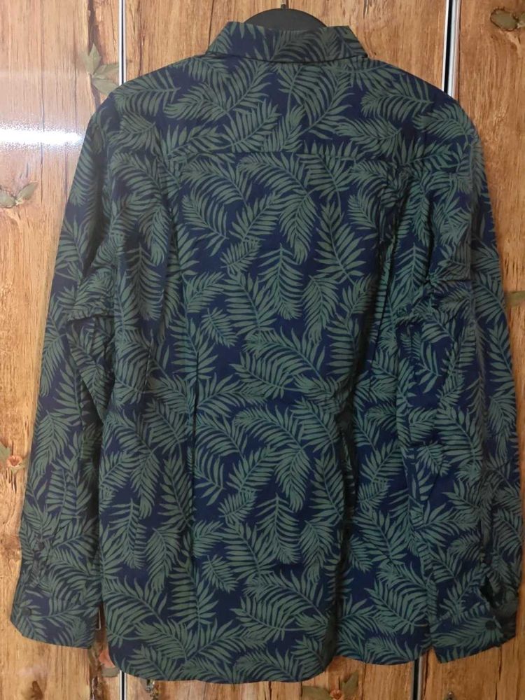 Men&#39;s Leaf Print Shirt