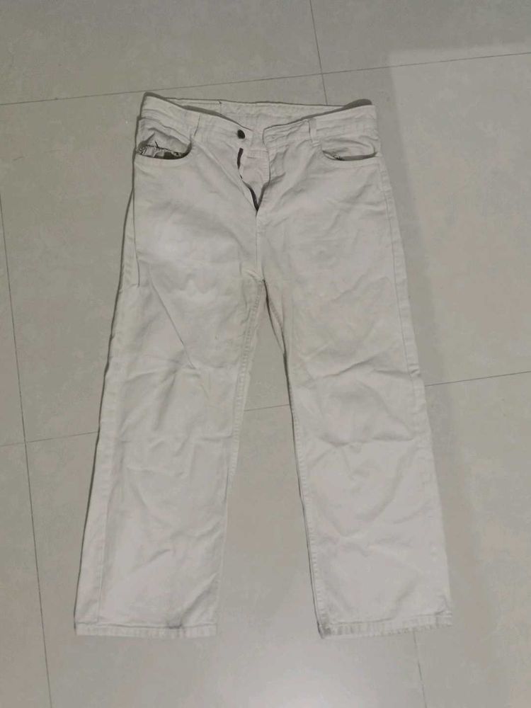 Jeans Beige Straight FiT
