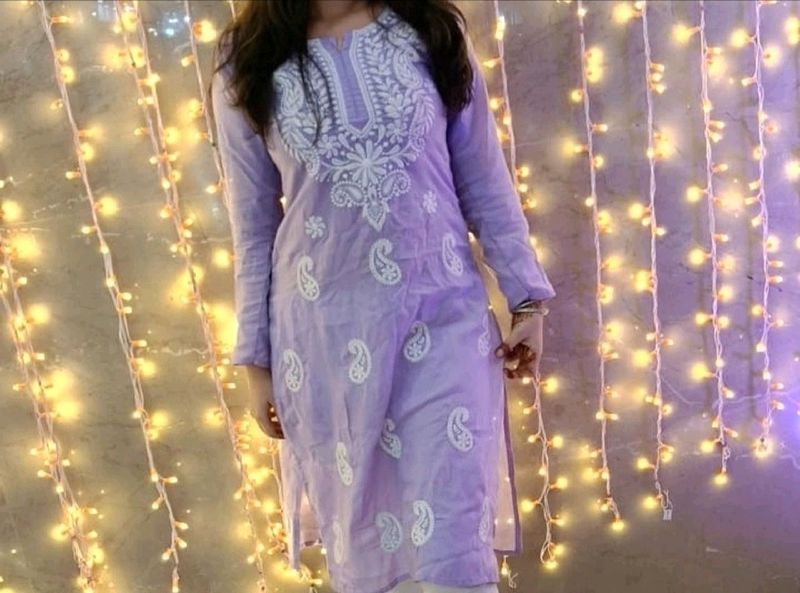 Chikankari Kurti N Pant