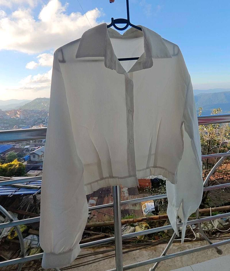 Clearance Sale!!! 🤍 White Sheer Blouse 🤍