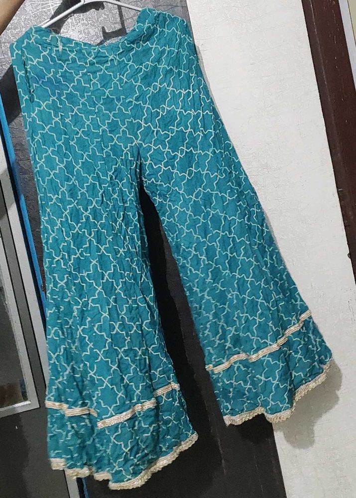 Sale! Sea Green Plazzo