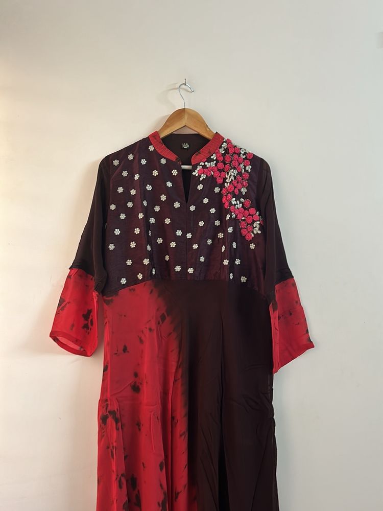 Floral Embroidered Maxi Dress