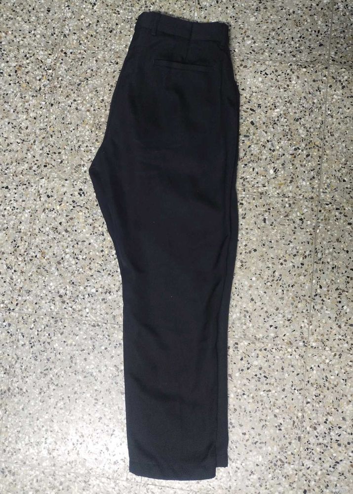 Black Casual Trouser For Mens